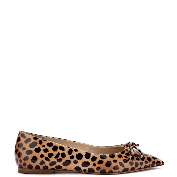 New Larroude Lee Pointed Toe Flats Cheetah Leopard - Picture 3 of 8